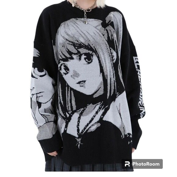 Death Note Misa Anime Sweater Unisex Size XL Thick Warm Soft - Picture 2 of 7
